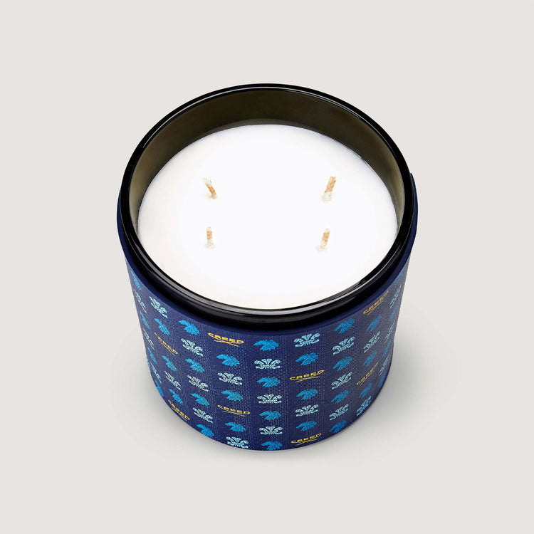 Birmanie Oud Leather Candle - Blue Birmanie Oud Leather Candle - Blue