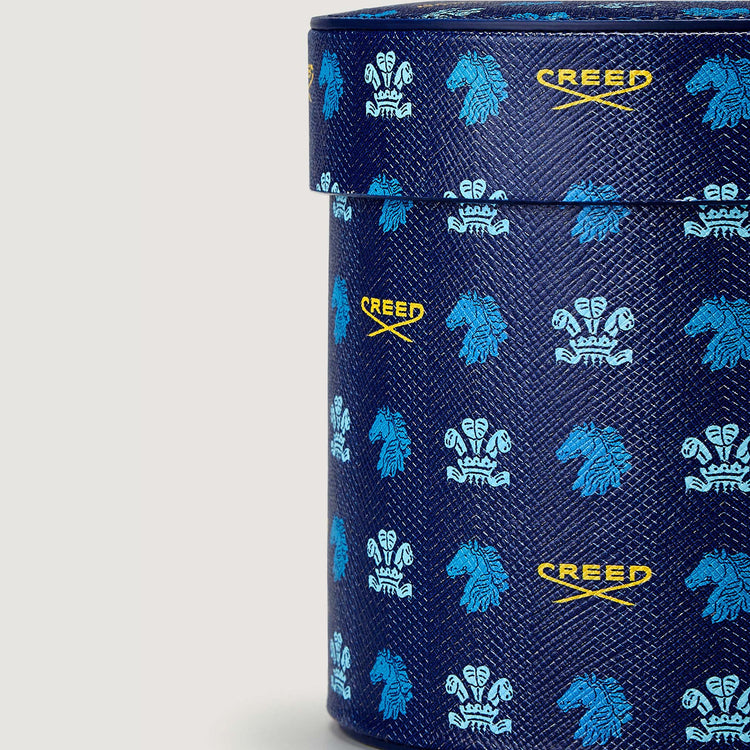 Birmanie Oud Leather Candle - Blue Birmanie Oud Leather Candle - Blue