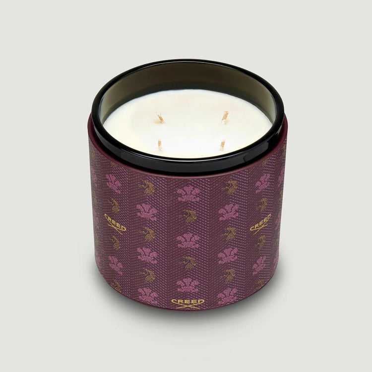 Birmanie Oud Leather Candle - Burgundy Birmanie Oud Leather Candle - Burgundy