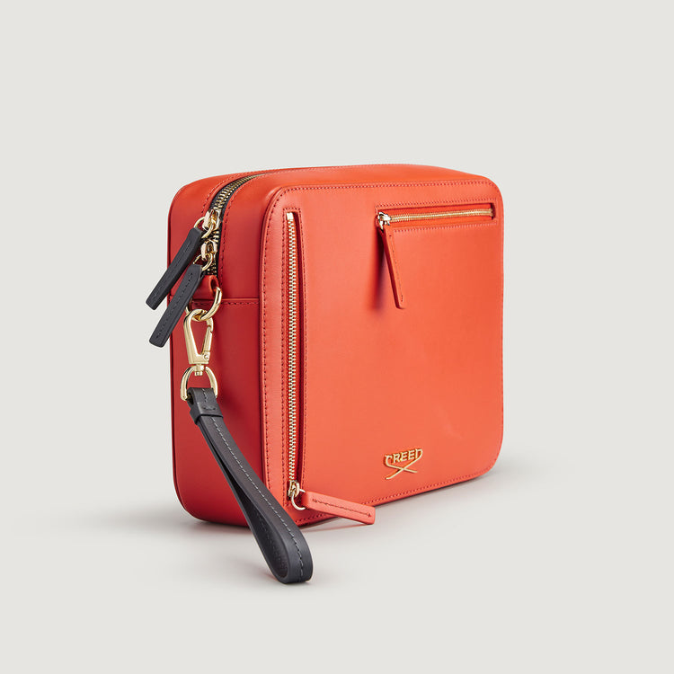 Leather Wash Bag - Citrus Leather Wash Bag - Citrus