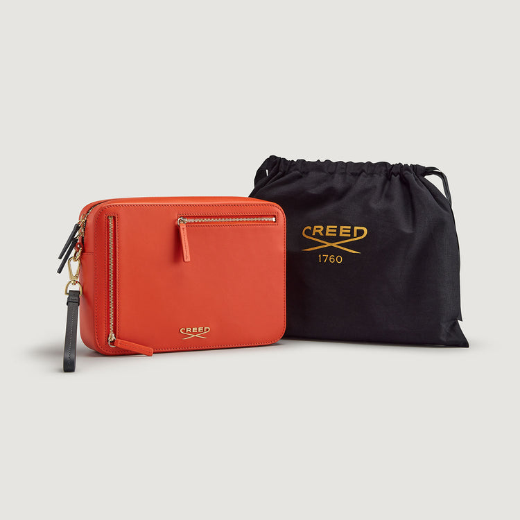 Leather Wash Bag - Citrus Leather Wash Bag - Citrus