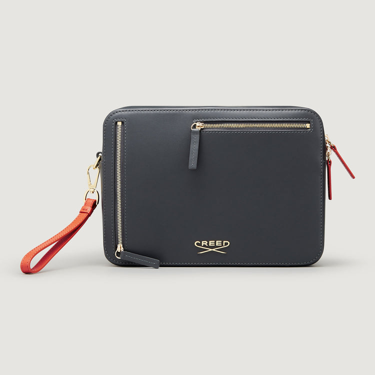 Leather Wash Bag - Graphite Leather Wash Bag - Graphite