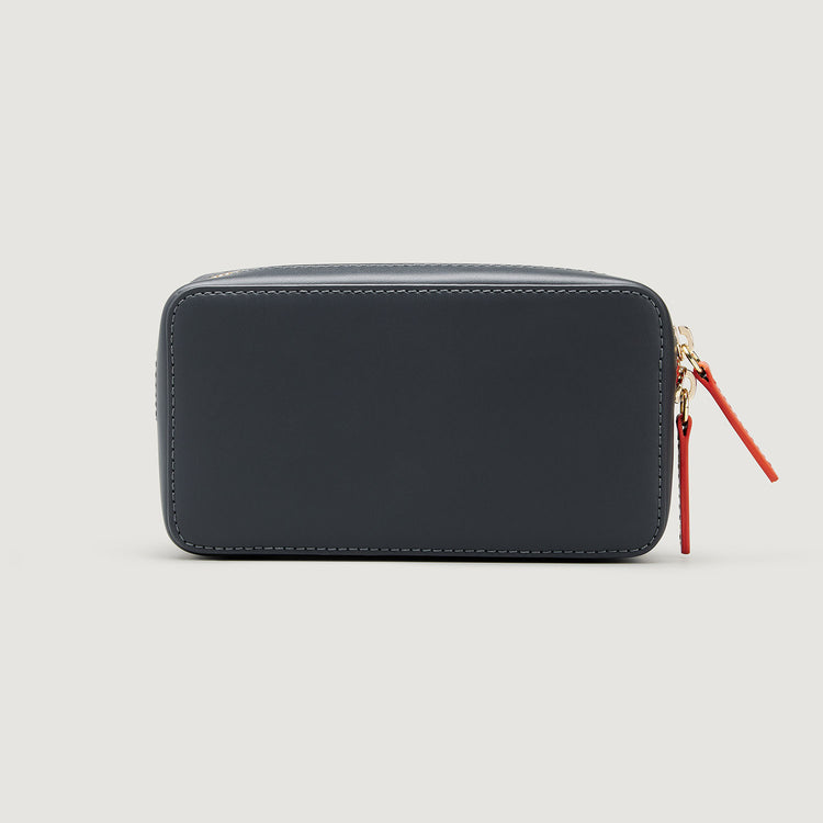 Leather Wash Bag - Graphite Leather Wash Bag - Graphite