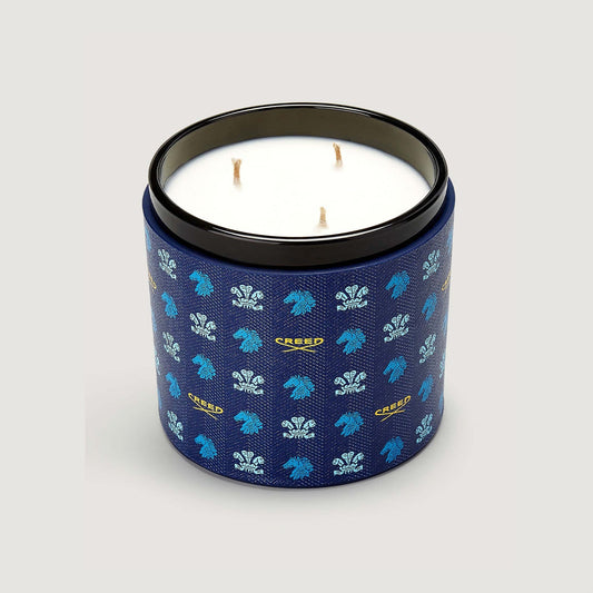 Blue Leather Vanisia 650g Candle 